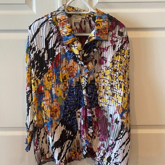 Alberto Makali Tops - Alberto Makali  Womans 2X button down